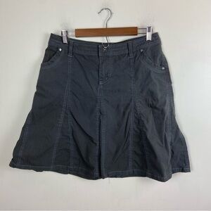 KUHL Splash A-Line‎ Skirt Gray Hiking Outdoor Gorpcore Pockets Granola Girl 10